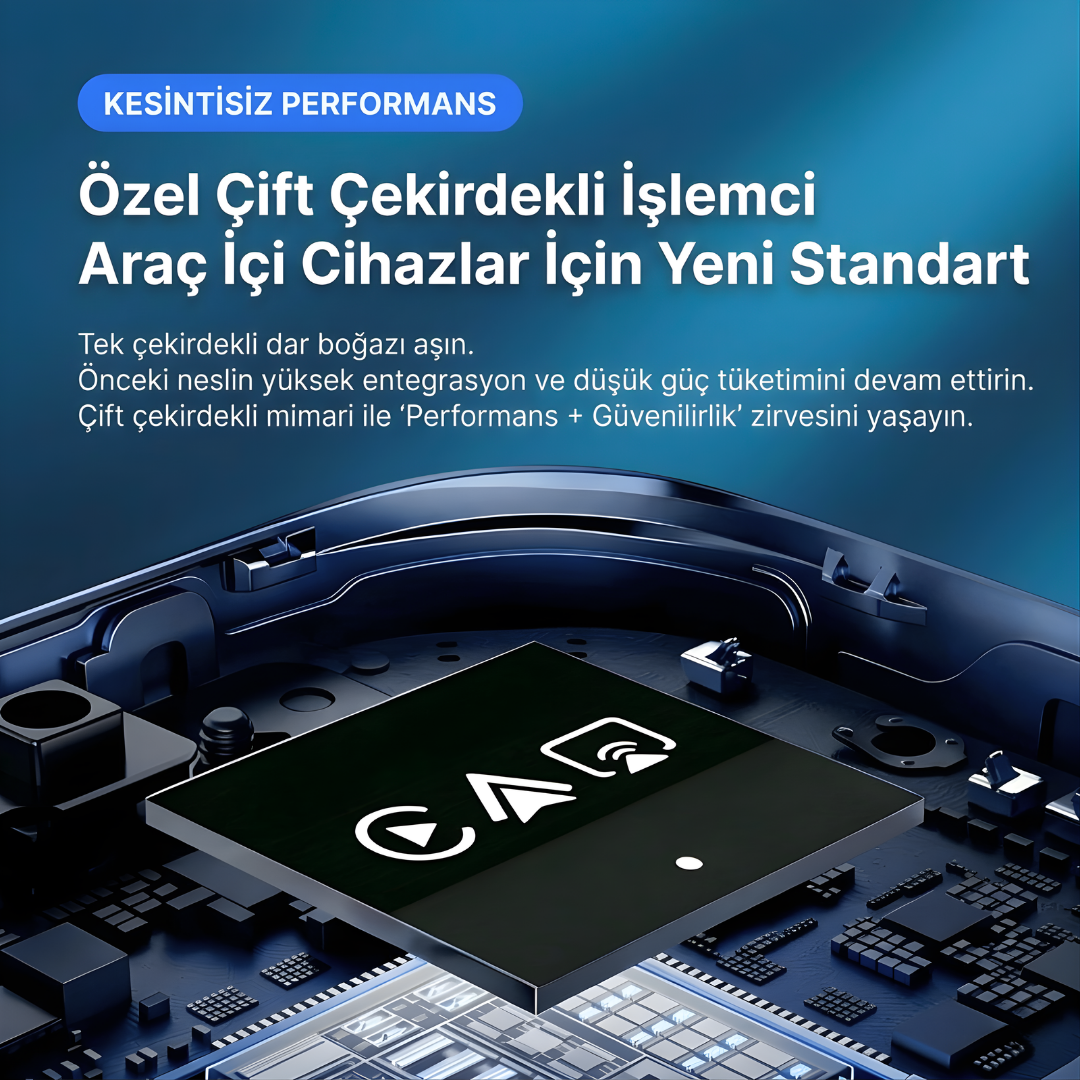 CarTechX™ 4’ü 1 Arada Ekran Yansıtmalı Kablosuz CarPlay&Android Auto Adaptörü