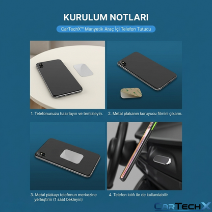 CarTechX™ Manyetik Araç İçi Telefon Tutucu