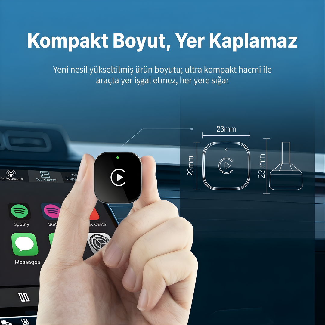 CarTechX™ Kablosuz CarPlay&Android Auto Adaptörü