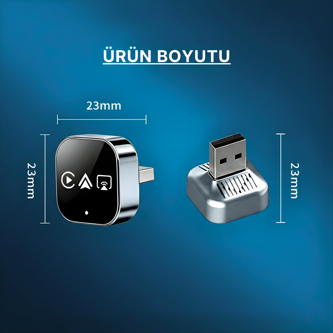 CarTechX™ 4’ü 1 Arada Ekran Yansıtmalı Kablosuz CarPlay&Android Auto Adaptörü