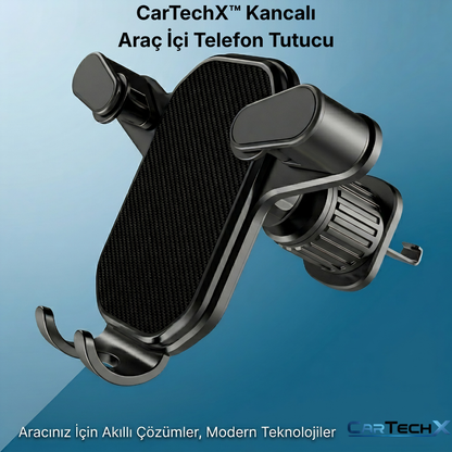 CarTechX™ Kancalı Araç İçi Telefon Tutucu