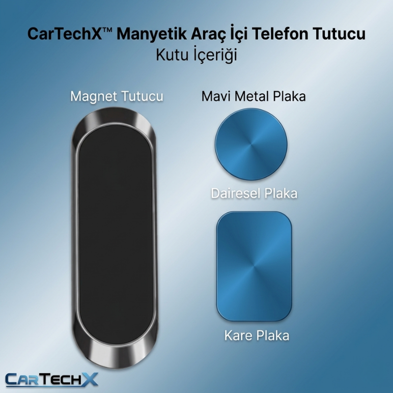 CarTechX™ Manyetik Araç İçi Telefon Tutucu