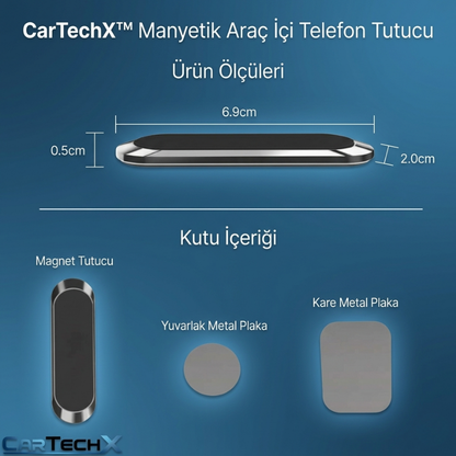 CarTechX™ Manyetik Araç İçi Telefon Tutucu