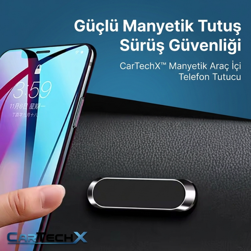 CarTechX™ Manyetik Araç İçi Telefon Tutucu